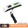 50kg Portable Hanging Scale Electronic Hand Luggage Scale Digital Display Suitcase 110lb Travel Baggage Bag Weighing Tools