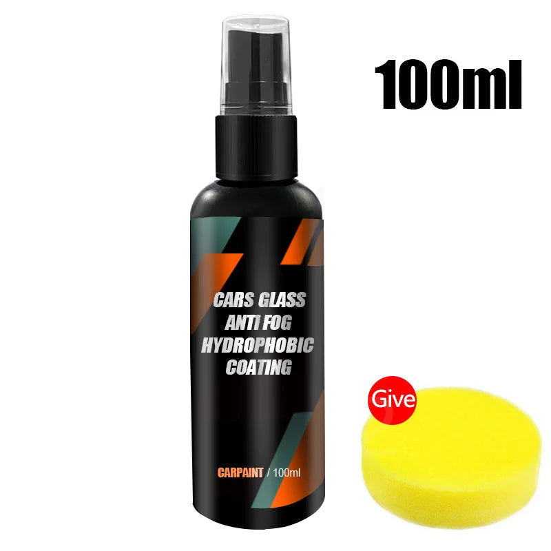 Cars Glass Anti-rain Water Spray Repellent Nano Coating Hydrophobic Waterproof Agent Oil Film Removing Auto Glass Film Agent