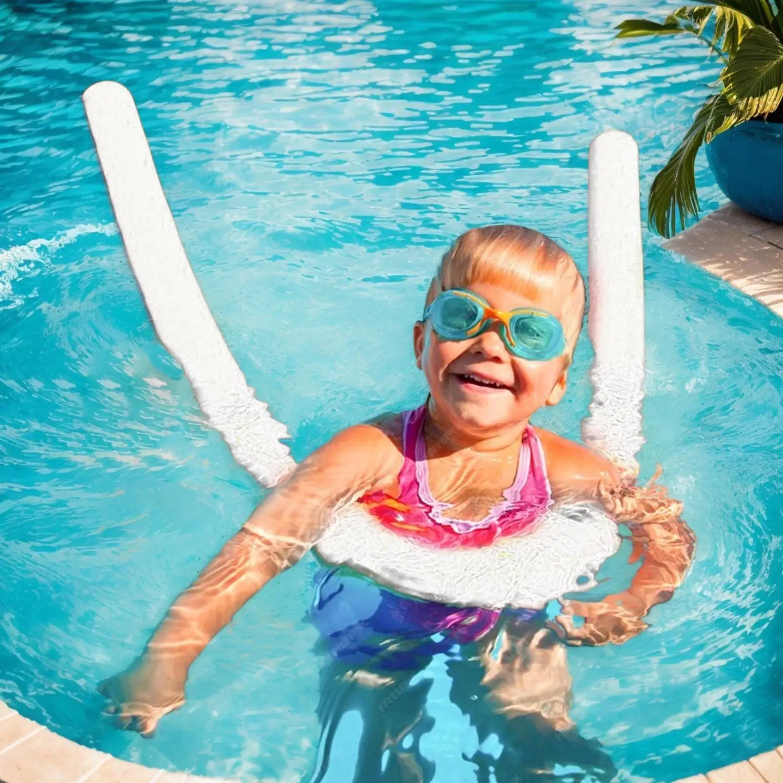 Swimming Pool Noodles Foam Floating Toy Training Device Water Sports Exercise Aid Buoyancy Stick for Kids Adults