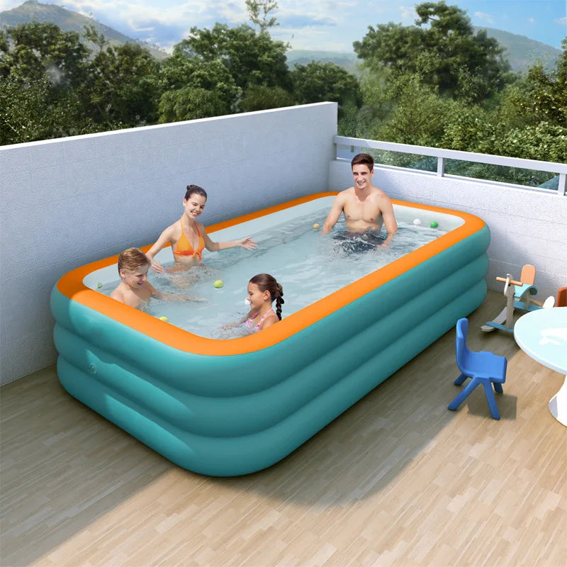 1PC Inflatable Swimming Pool Adult Outdoor Swimming Pool Courtyard Foldable Swimming Pool Suitable for Backyard Garden  Family