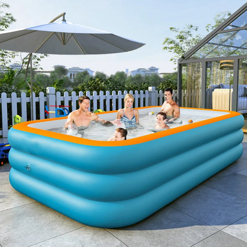 1PC Inflatable Swimming Pool Adult Outdoor Swimming Pool Courtyard Foldable Swimming Pool Suitable for Backyard Garden  Family