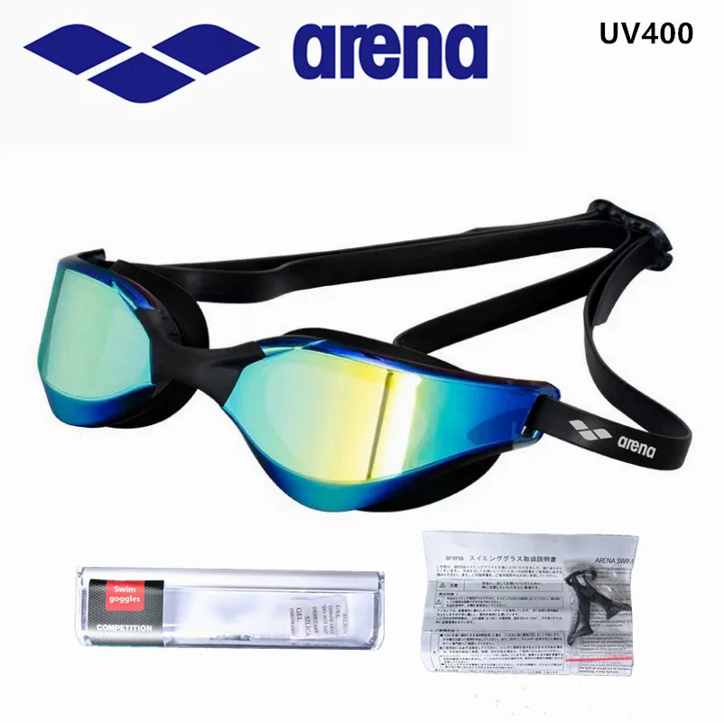 ARENA waterproof and anti fog racing professional high-definition swimming goggles UV400 competition training swimming equipment