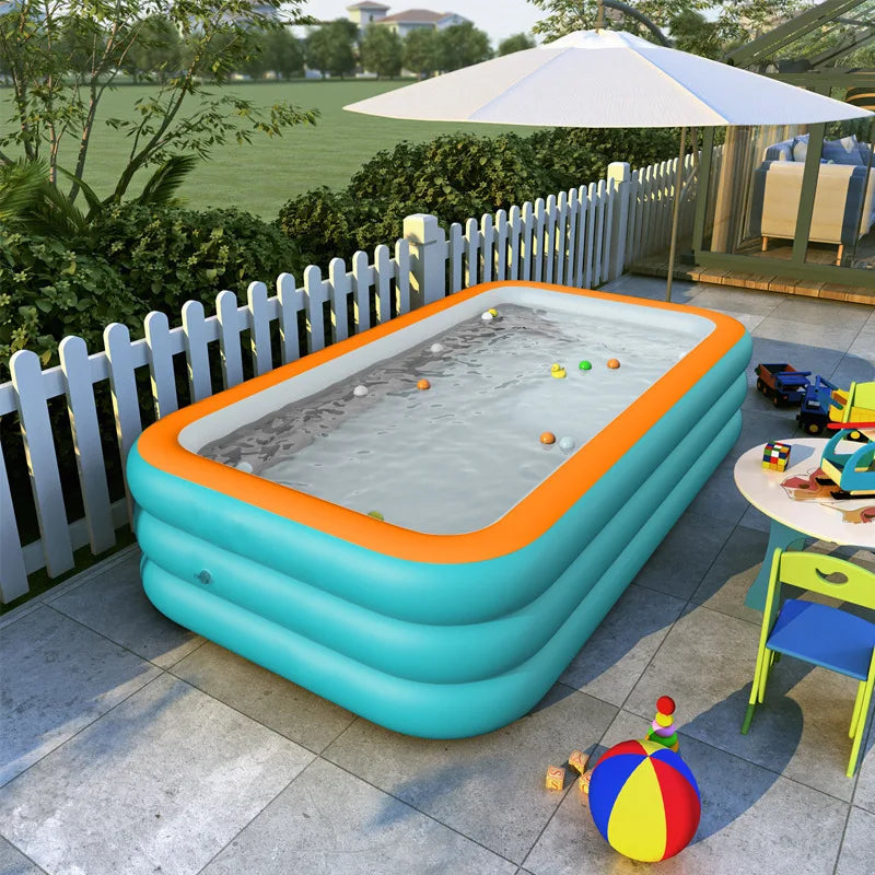 1PC Inflatable Swimming Pool Adult Outdoor Swimming Pool Courtyard Foldable Swimming Pool Suitable for Backyard Garden  Family