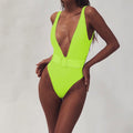 Women's Deep V-Neck Swimwear
